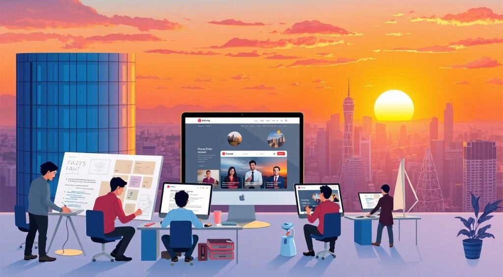 تصميم وتطوير الموقع الإلكتروني